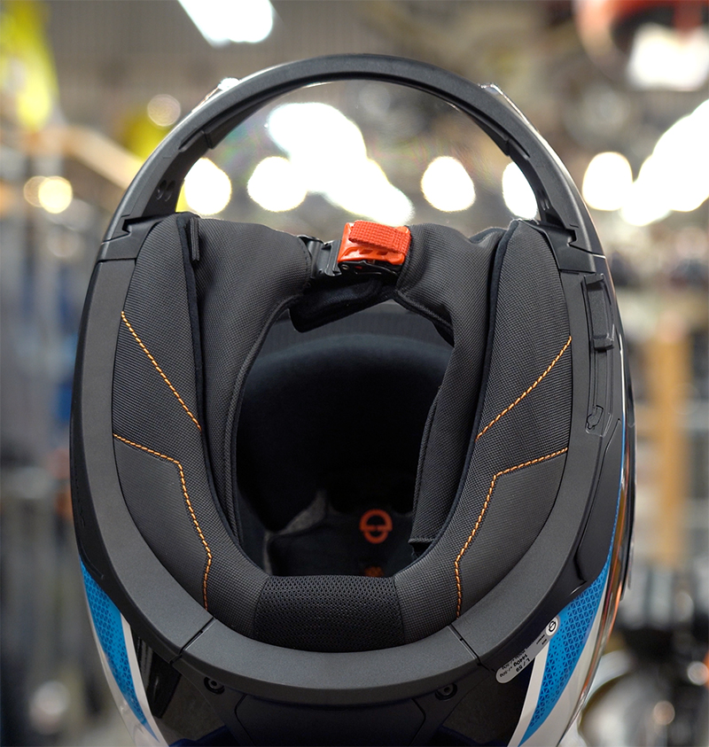 Schuberth J2 helmet underside